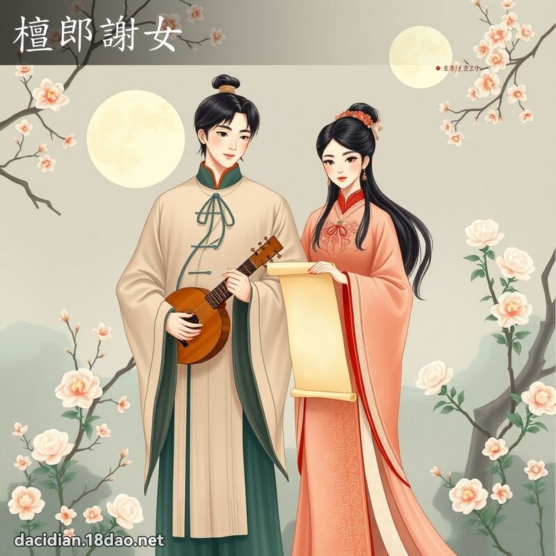 檀郎謝女 - 國語大辭典配圖