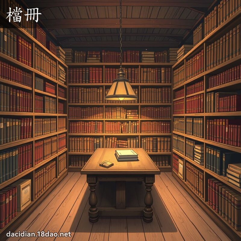 檔冊 - 國語大辭典配圖