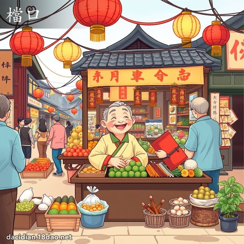 檔口 - 國語大辭典配圖