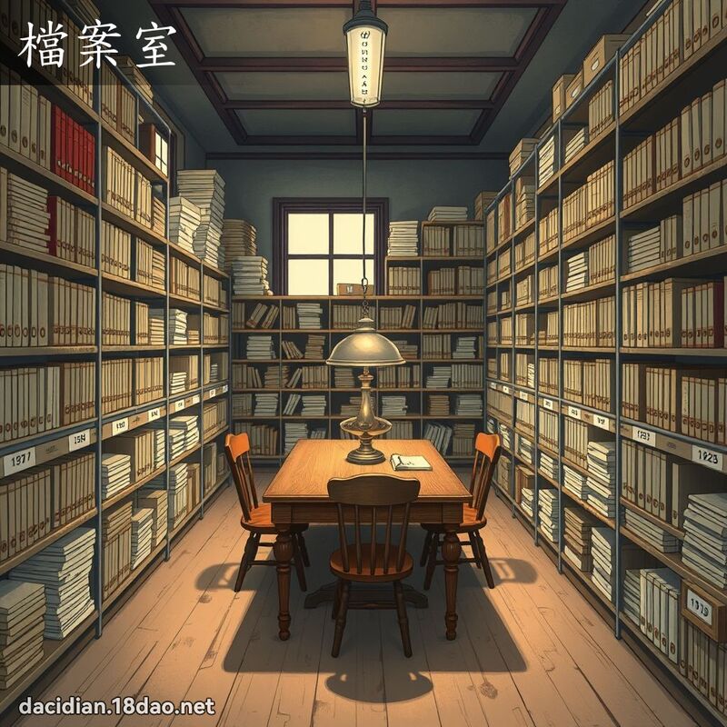 檔案室 - 國語大辭典配圖