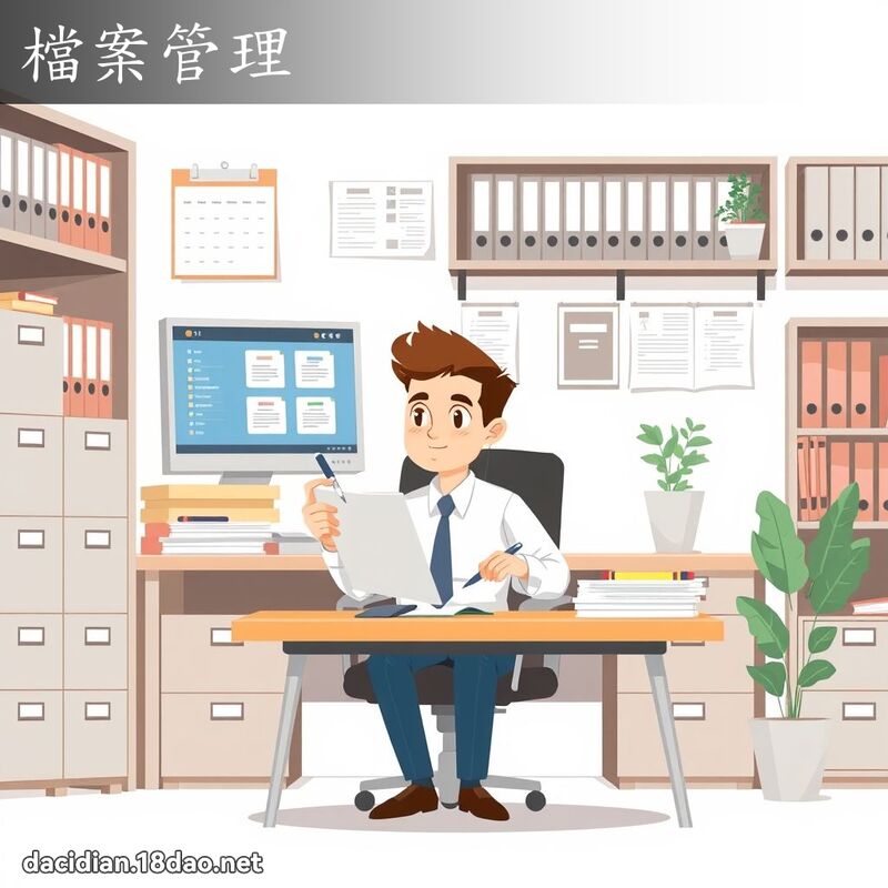 档案管理 - 国语大辞典配图