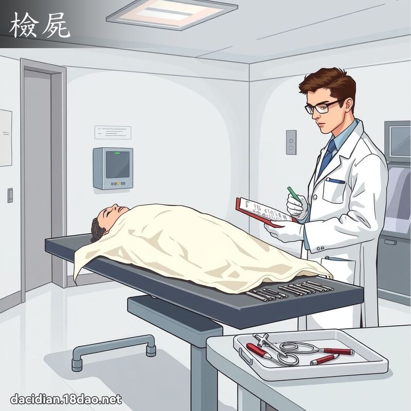 檢屍 - 國語大辭典配圖