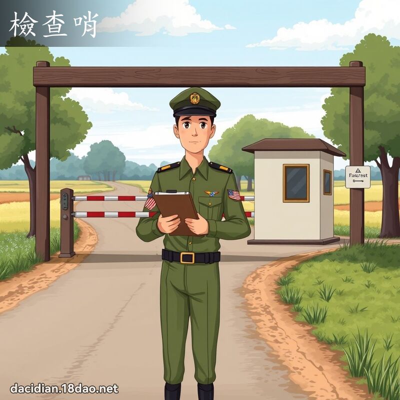 检查哨 - 国语大辞典配图
