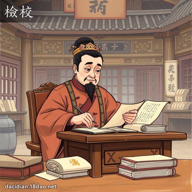檢校 - 國語大辭典配圖