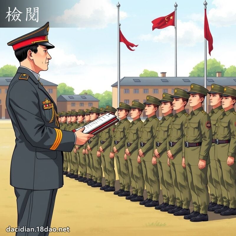 檢閱 - 國語大辭典配圖