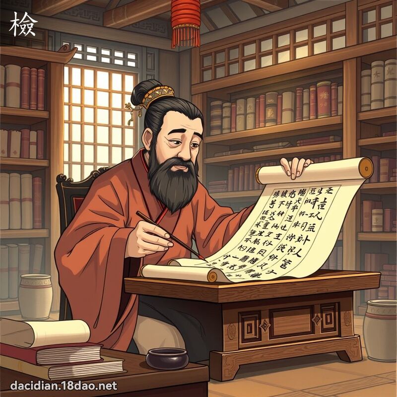檢 - 國語大辭典配圖