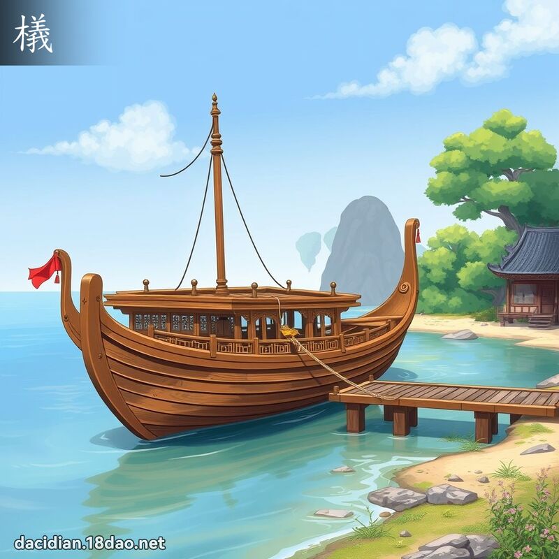檥 - 国语大辞典配图