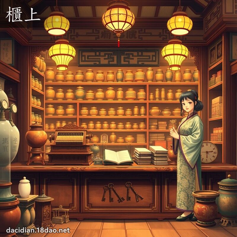 櫃上 - 國語大辭典配圖