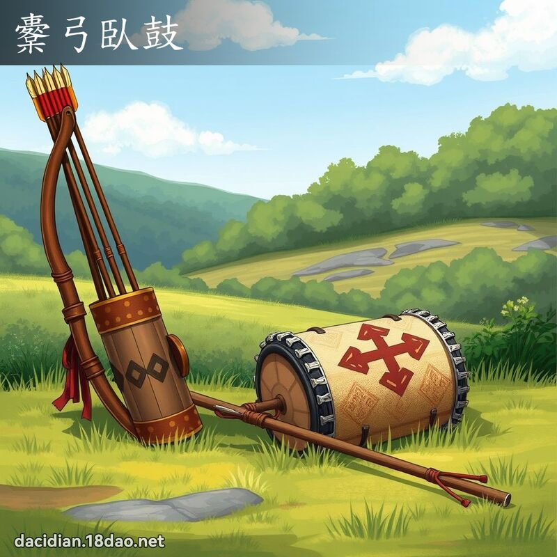 櫜弓臥鼓 - 國語大辭典配圖