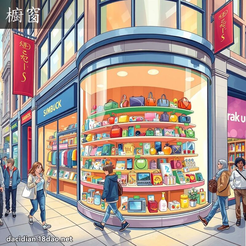 橱窗 - 国语大辞典配图