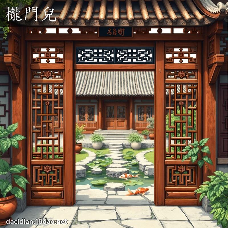 櫳門兒 - 國語大辭典配圖