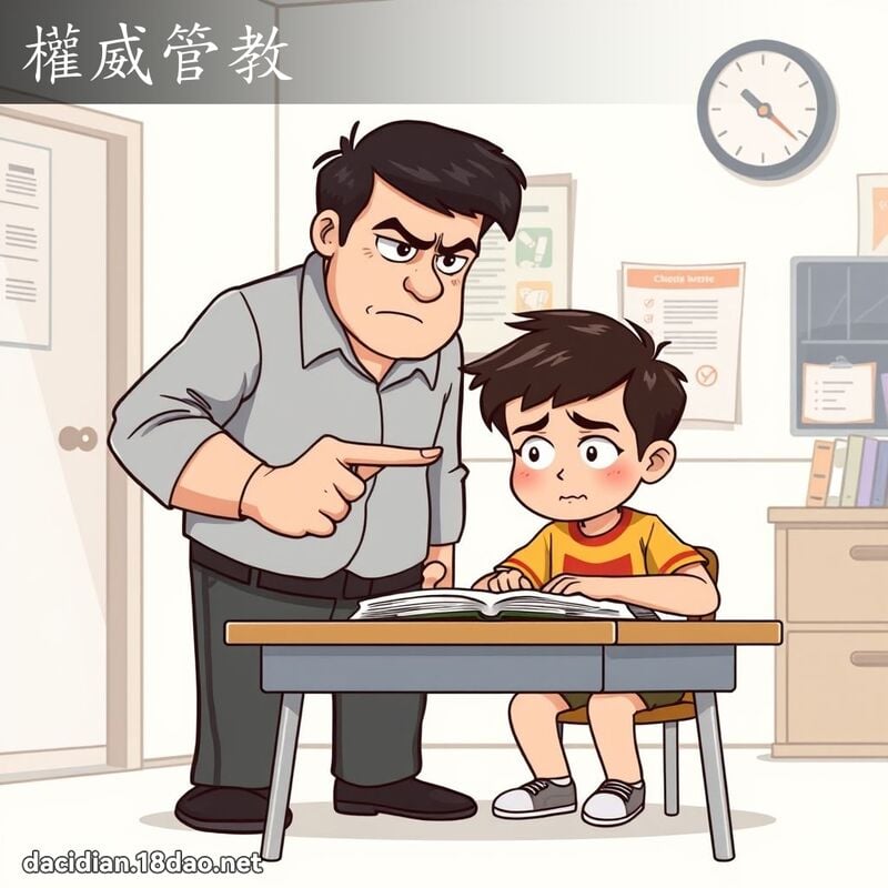 權威管教 - 國語大辭典配圖