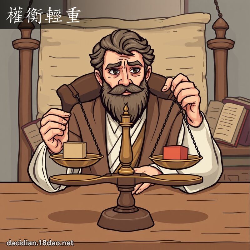 权衡轻重 - 国语大辞典配图