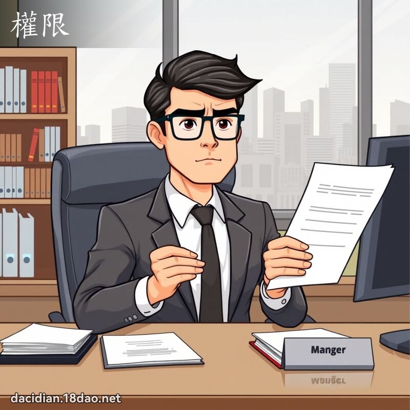 權限 - 國語大辭典配圖