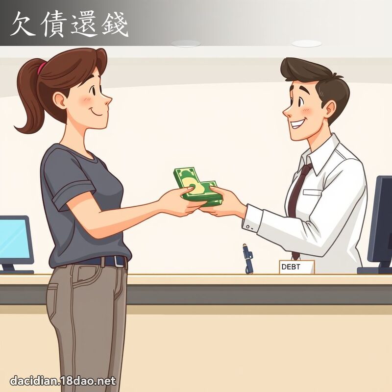 欠债还钱 - 国语大辞典配图