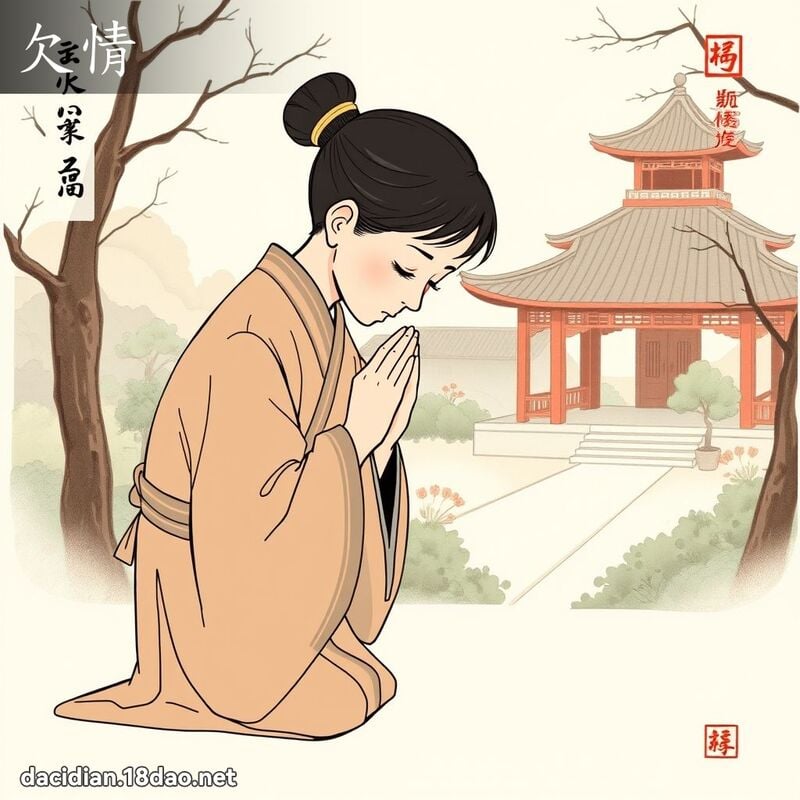 欠情 - 国语大辞典配图