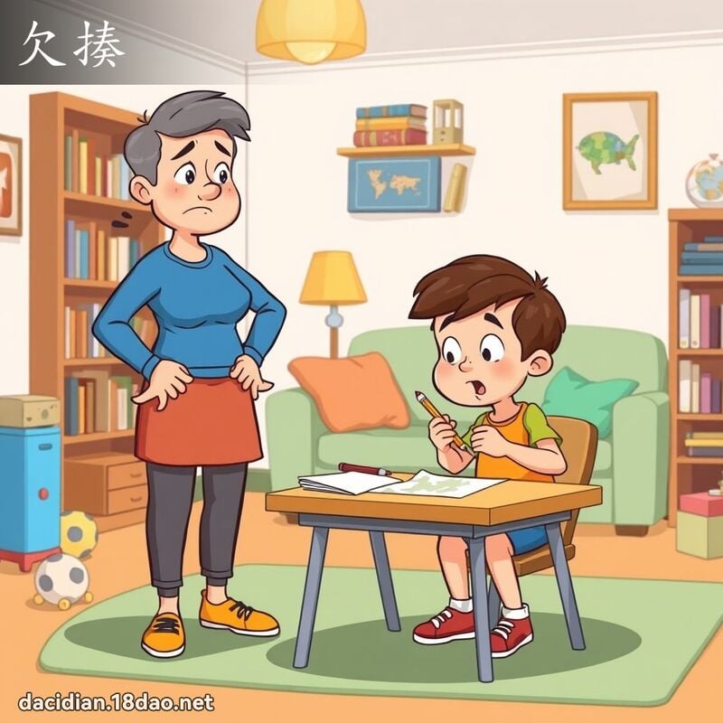 欠揍 - 國語大辭典配圖