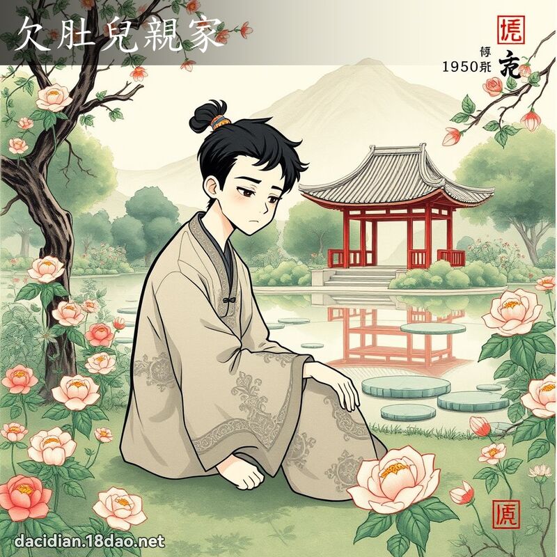 欠肚兒親家 - 國語大辭典配圖