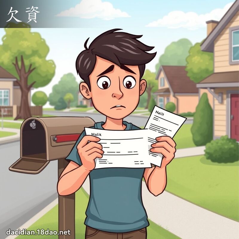 欠資 - 國語大辭典配圖