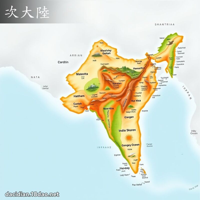 次大陆 - 国语大辞典配图