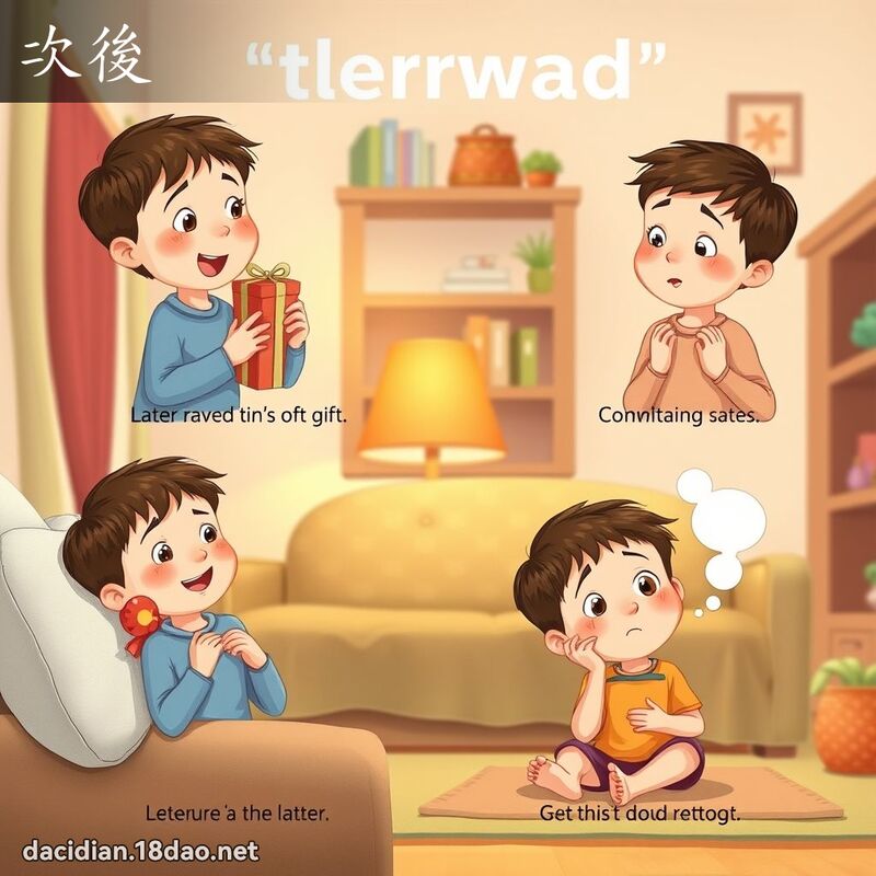 次后 - 国语大辞典配图
