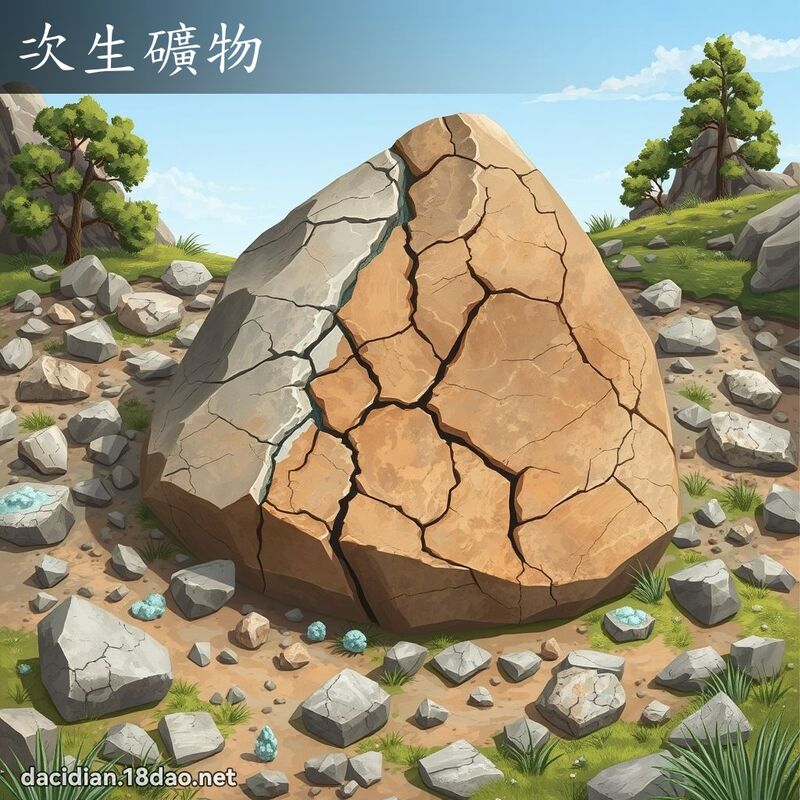 次生礦物 - 國語大辭典配圖