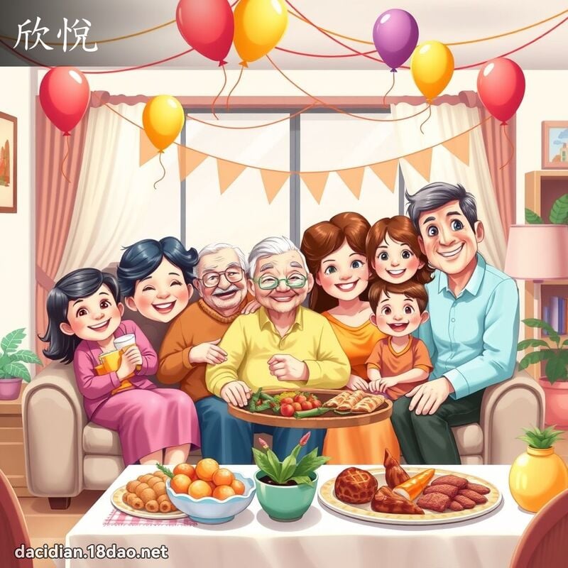 欣悦 - 国语大辞典配图