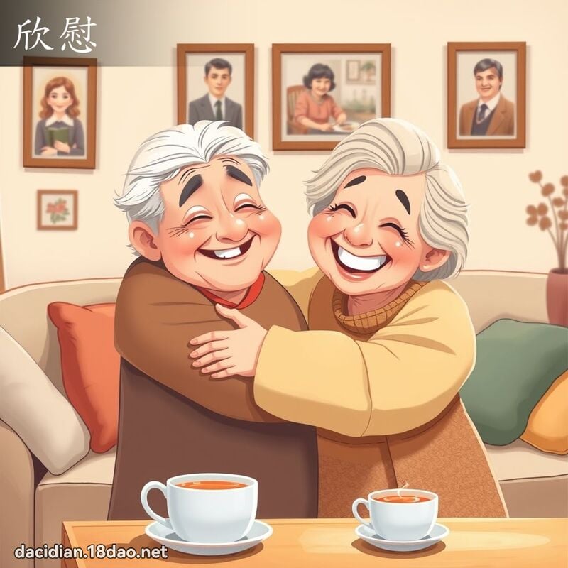 欣慰 - 国语大辞典配图