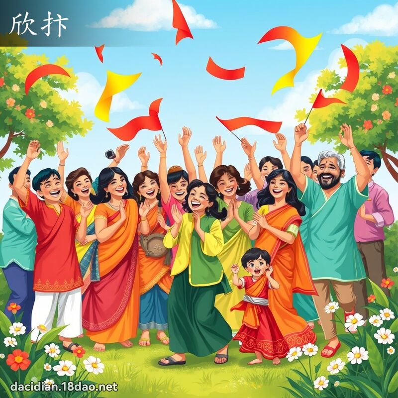欣抃 - 国语大辞典配图