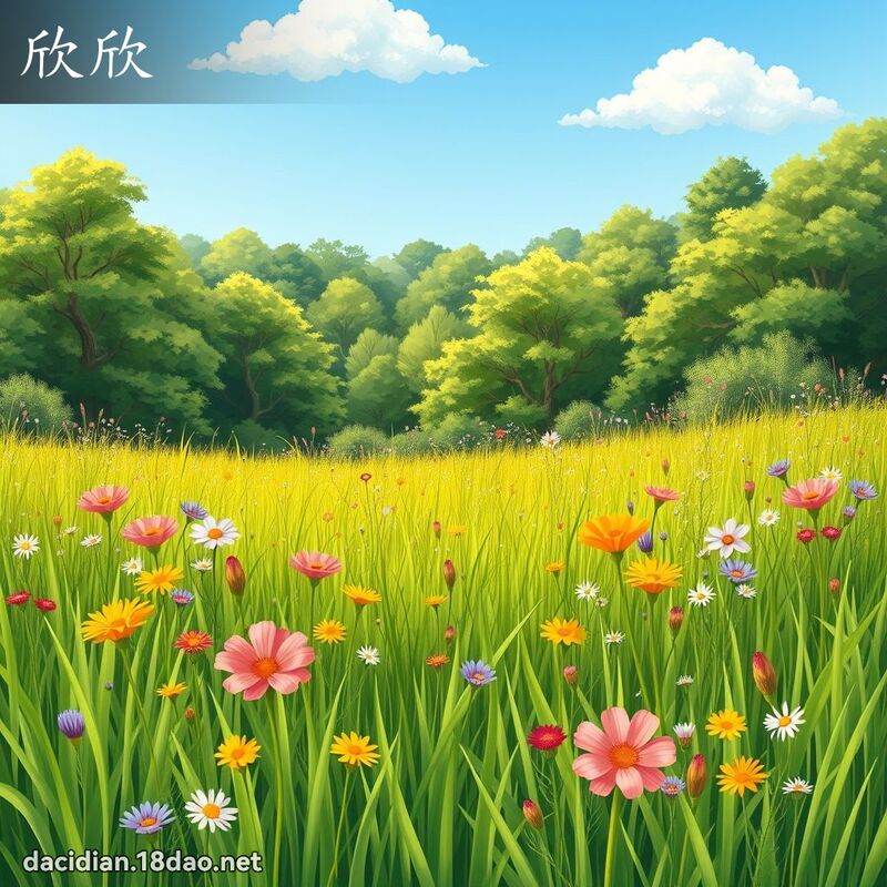 欣欣 - 国语大辞典配图