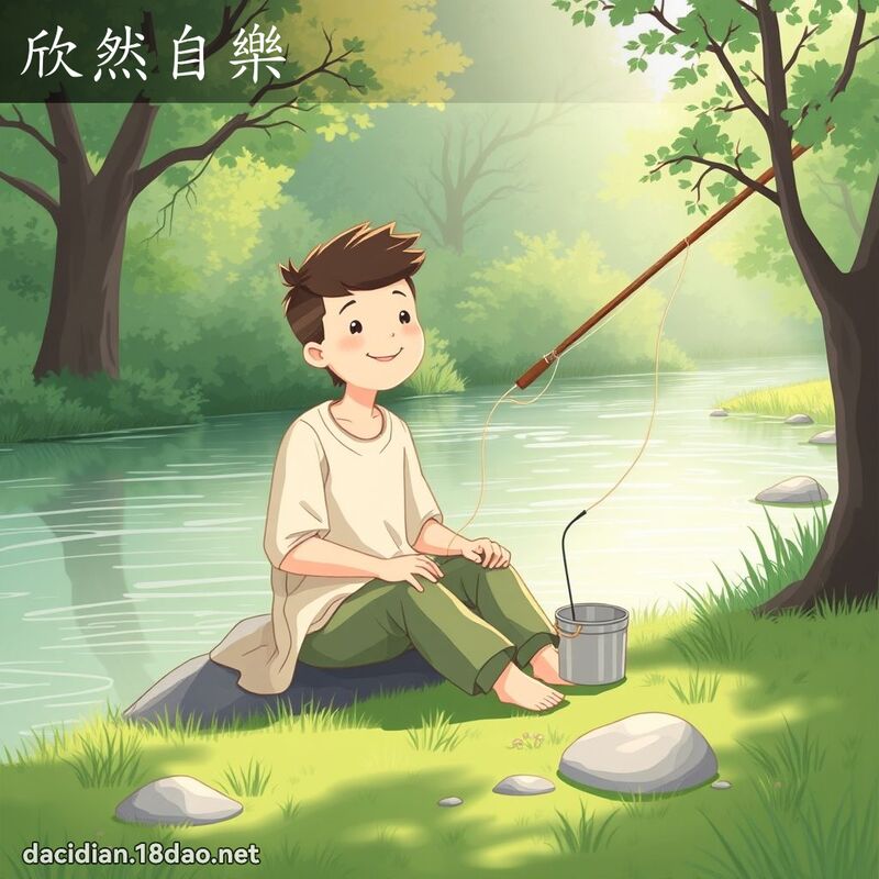 欣然自樂 - 國語大辭典配圖