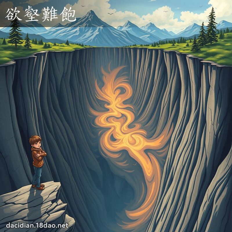 欲壑難飽 - 國語大辭典配圖