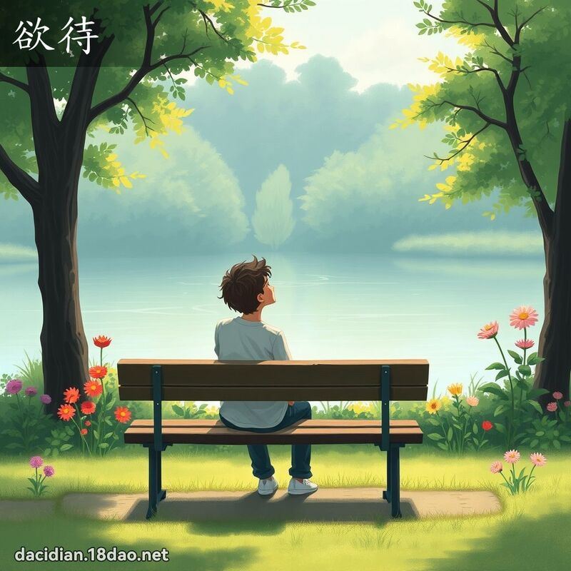欲待 - 国语大辞典配图