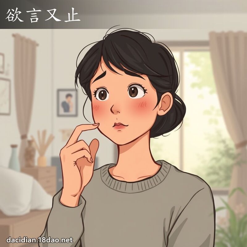 欲言又止 - 國語大辭典配圖