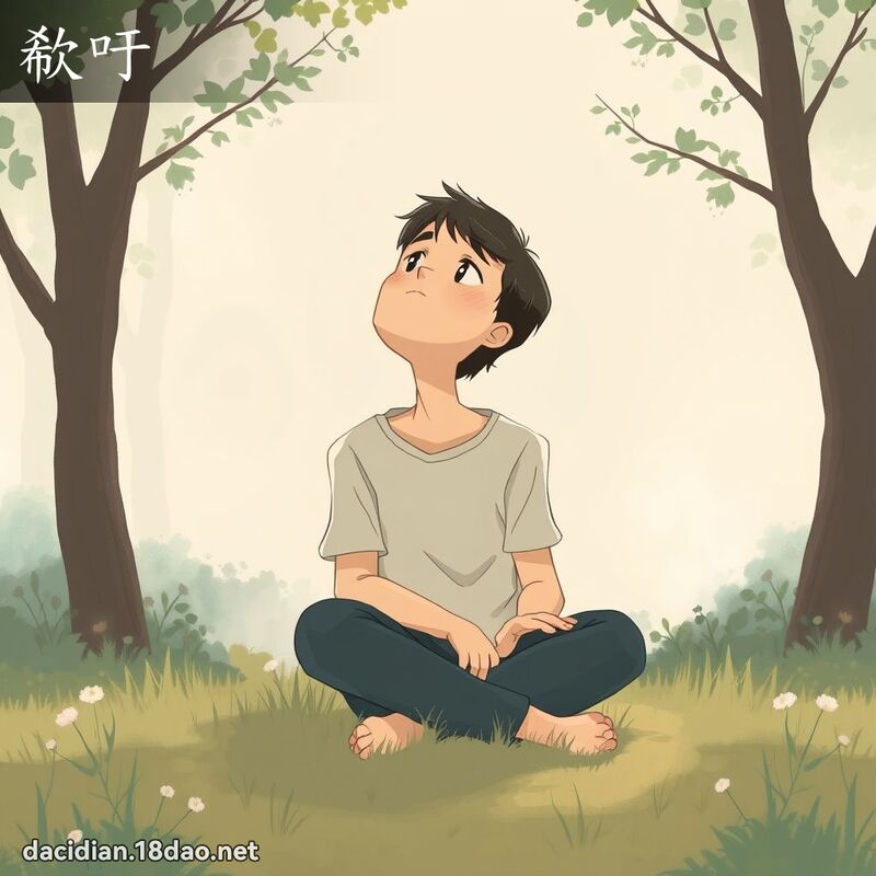 欷吁 - 国语大辞典配图