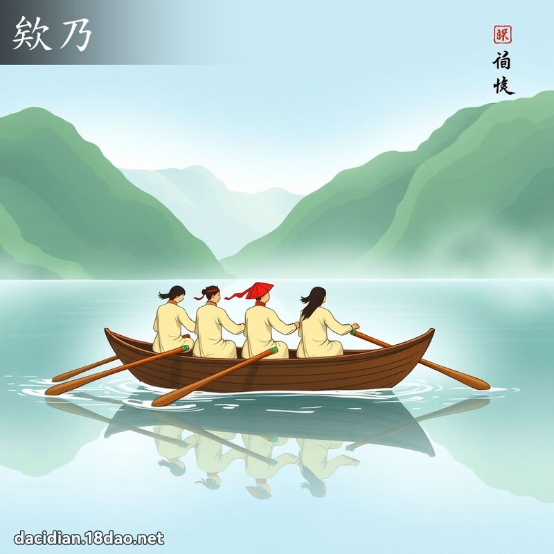 欸乃 - 國語大辭典配圖