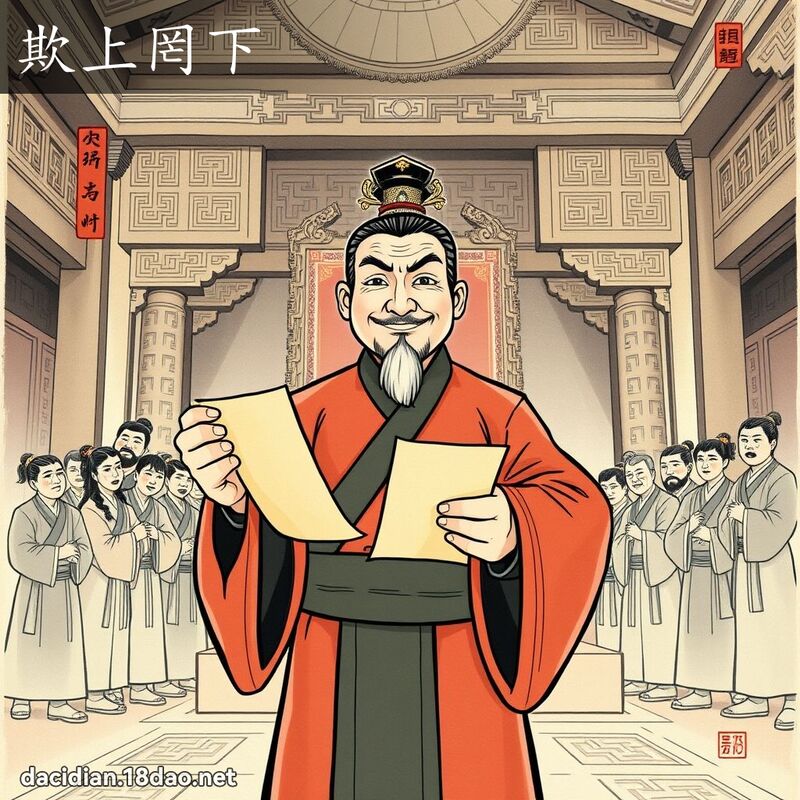 欺上罔下 - 国语大辞典配图