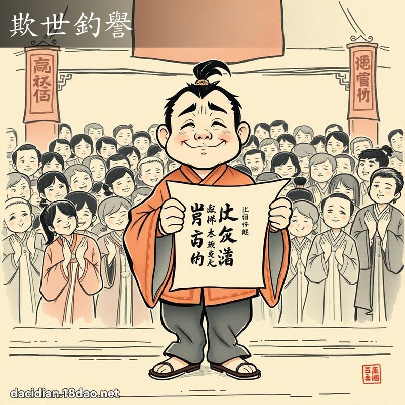 欺世钓誉 - 国语大辞典配图