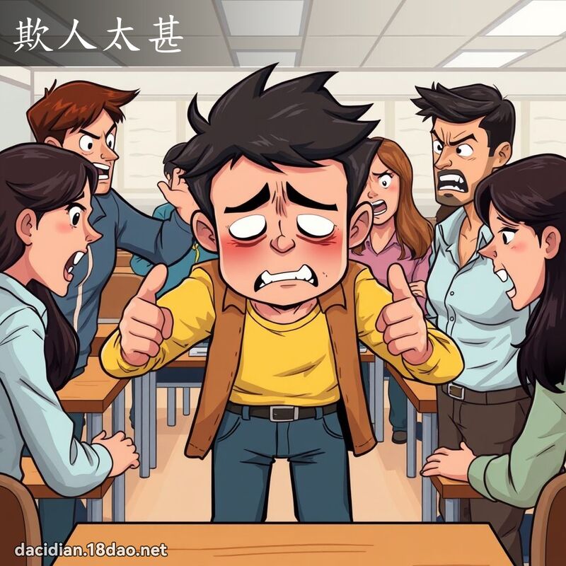 欺人太甚 - 国语大辞典配图