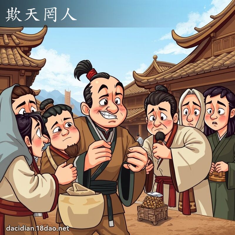 欺天罔人 - 国语大辞典配图