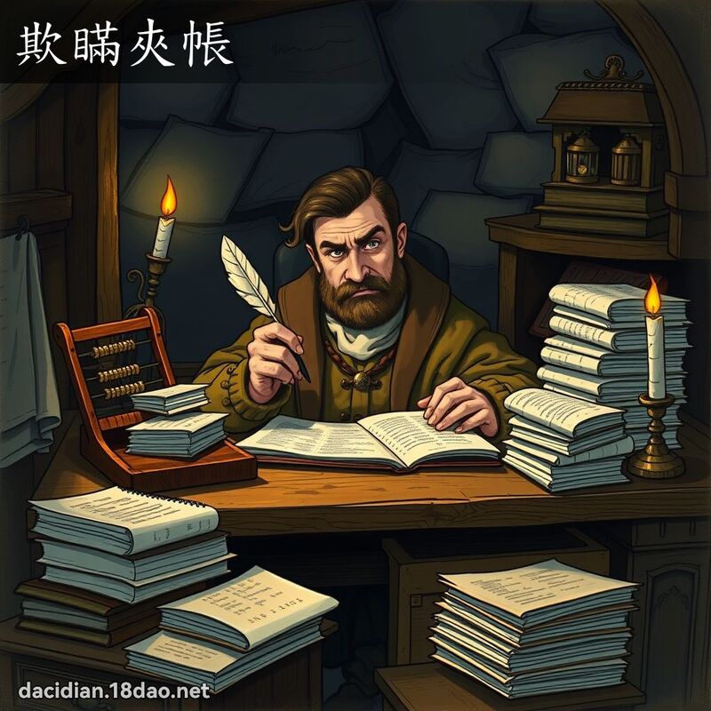 欺瞞夾帳 - 國語大辭典配圖