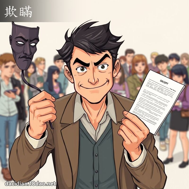 欺瞞 - 國語大辭典配圖