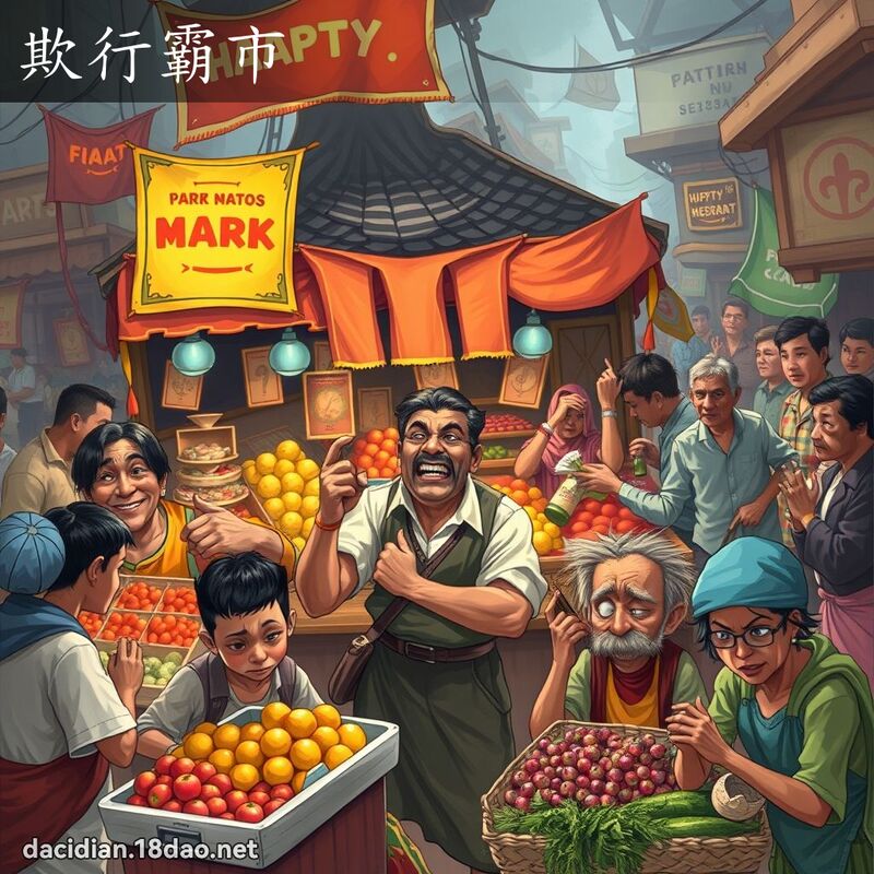 欺行霸市 - 国语大辞典配图