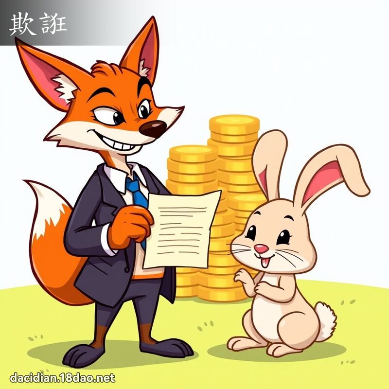 欺誑 - 國語大辭典配圖