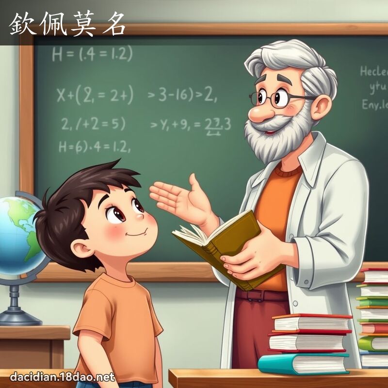 欽佩莫名 - 國語大辭典配圖