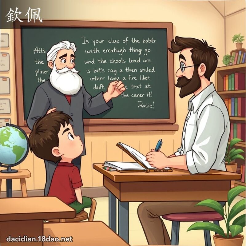 钦佩 - 国语大辞典配图