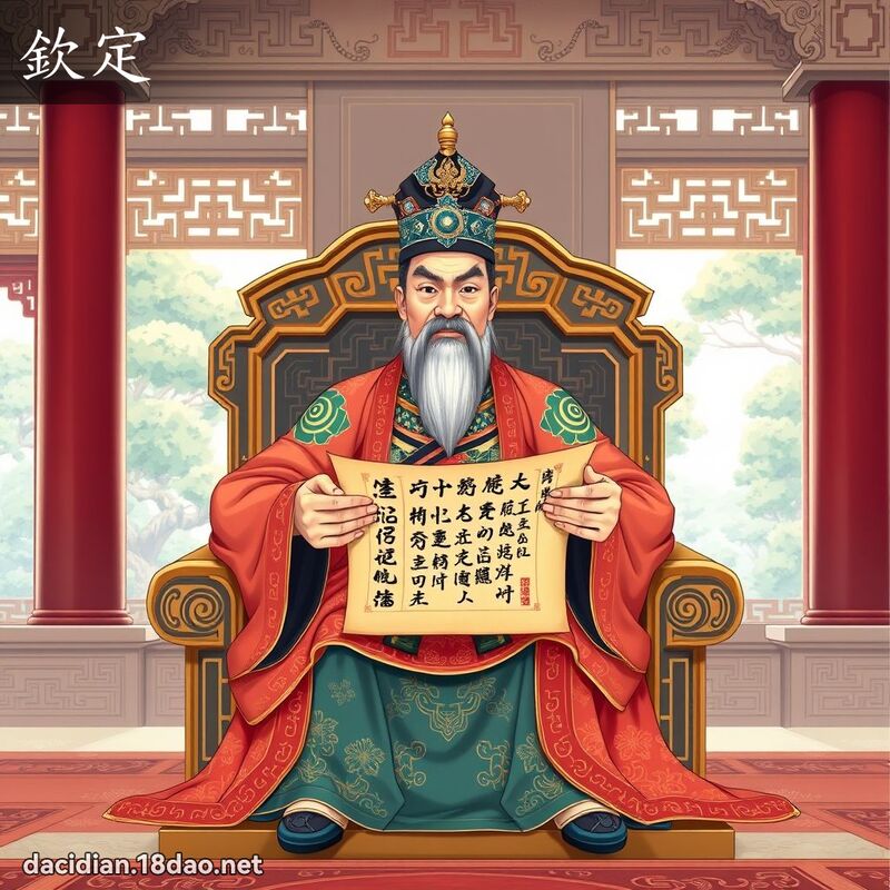 钦定 - 国语大辞典配图