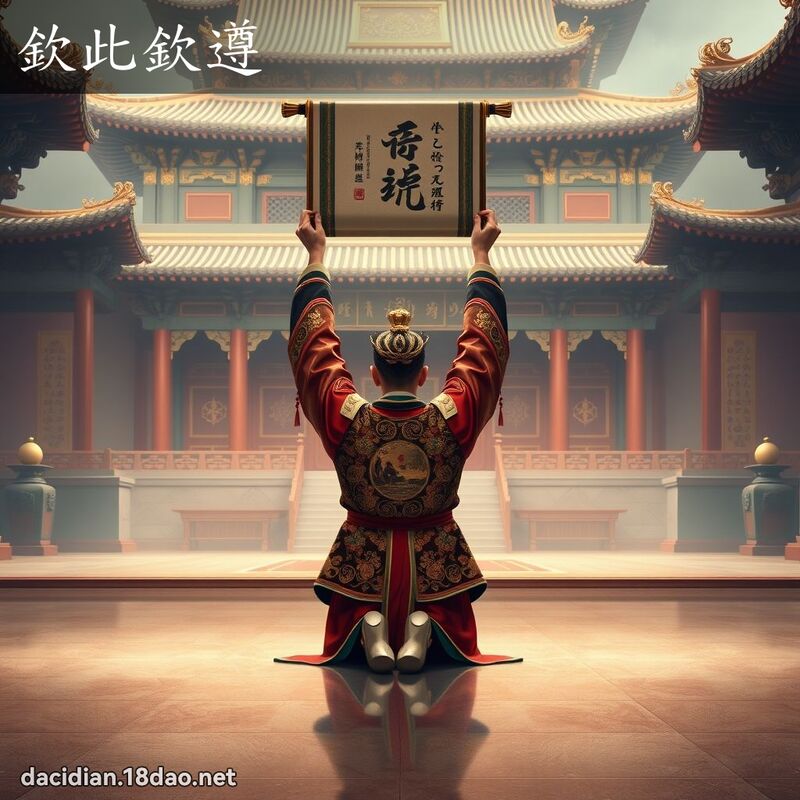 钦此钦遵 - 国语大辞典配图
