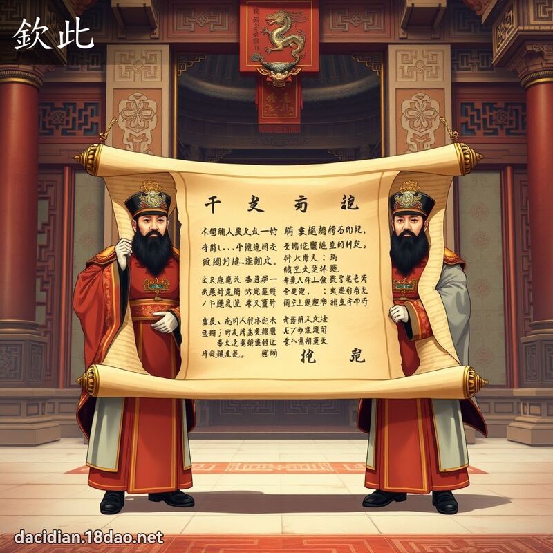 欽此 - 國語大辭典配圖