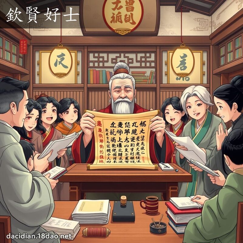 欽賢好士 - 國語大辭典配圖